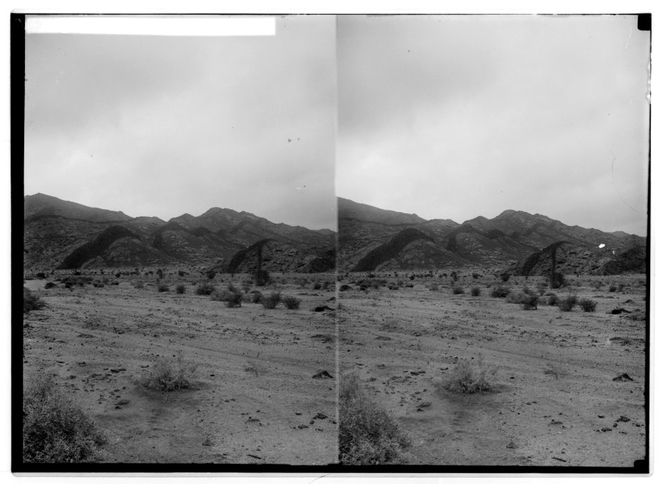To Sinai via the Red Sea, Tor, and Wady Hebran. Diorite dyke in Wady Esh-Sheikh. LOC matpc.01999