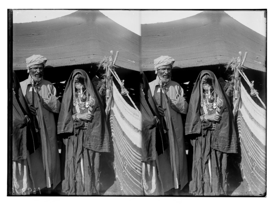 To Sinai via the Red Sea, Tor, and Wady Hebran. Bedouin couple. LOC matpc.02101