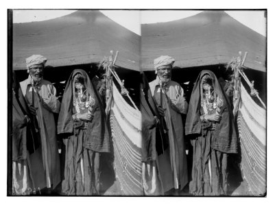 To Sinai via the Red Sea, Tor, and Wady Hebran. Bedouin couple. LOC matpc.02101