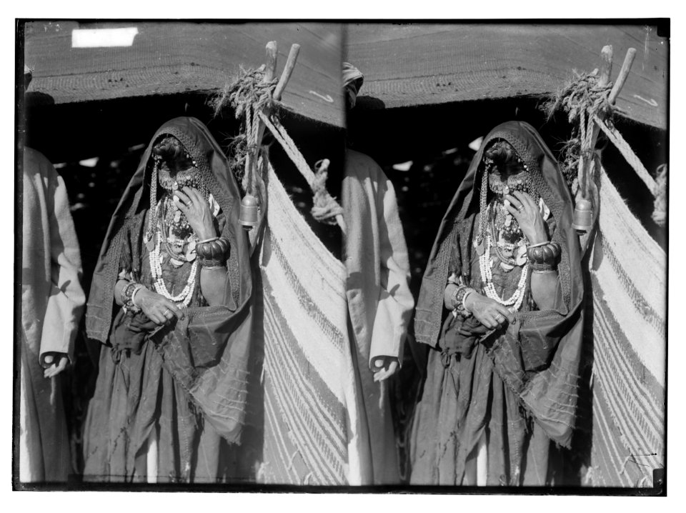 To Sinai via the Red Sea, Tor, and Wady Hebran. Bedouin woman with all her finery. LOC matpc.02103