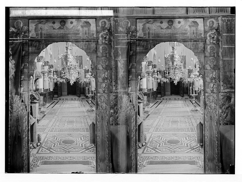 To Sinai via the Red Sea, Tor, and Wady Hebran. Interior of the church seen from the apse (Monastery of St. Catherine). LOC matpc.02041