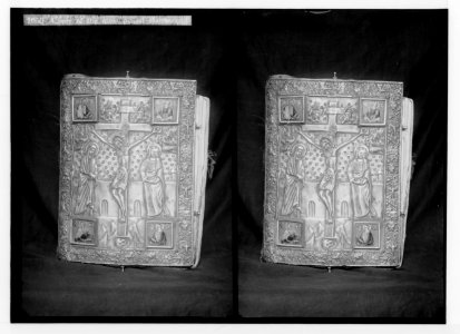 To Sinai via the Red Sea, Tor, and Wady Hebran. Cover of the most prized manuscript (Monastery of Saint Catherine). LOC matpc.02053