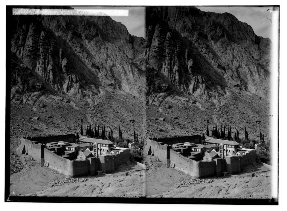 To Sinai via the Red Sea, Tor, and Wady Hebran. Monastery of St. Katherine (i.e., Monastery of St. Catherine) near view. LOC matpc.02026