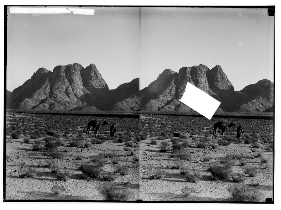 To Sinai via the Red Sea, Tor, and Wady Hebran. General view of Ras Safsaf, Sinai. LOC matpc.02004