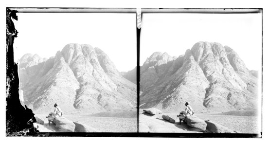 To Sinai via the Red Sea, Tor, and Wady Hebran. Near view of Mount Sinai LOC matpc.11440