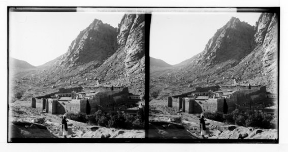 To Sinai via the Red Sea, Tor, and Wady Hebran. Monastery of St. Katherine (i.e., Monastery of St. Catherine). LOC matpc.02025