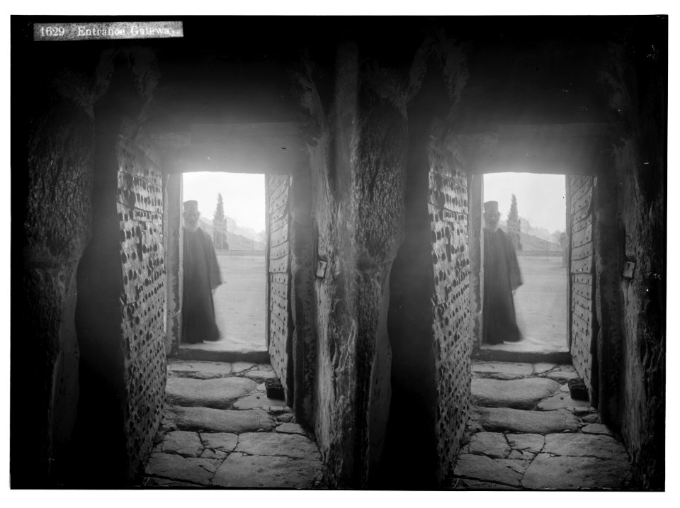 To Sinai via the Red Sea, Tor, and Wady Hebran. Entrance gateway (Monastery of St. Catherine). LOC matpc.02032