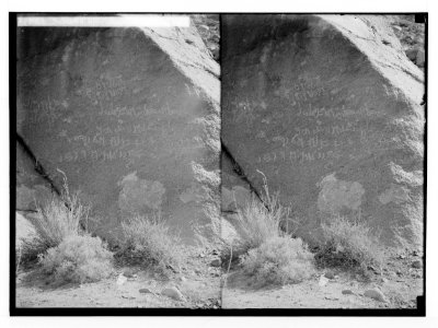 To Sinai via the Red Sea, Tor, and Wady Hebran. Nabatean inscriptions in Wady Lejah. LOC matpc.02017
