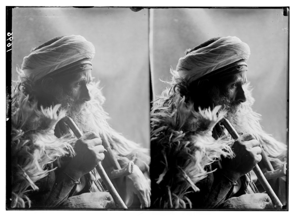 To Sinai via the Red Sea, Tor, and Wady Hebran. Old Bedouin sheikh. LOC matpc.02099