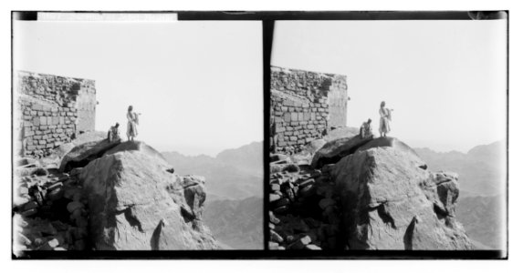 To Sinai via the Red Sea, Tor, and Wady Hebran. Summit of Jebel Mousa. LOC matpc.02080