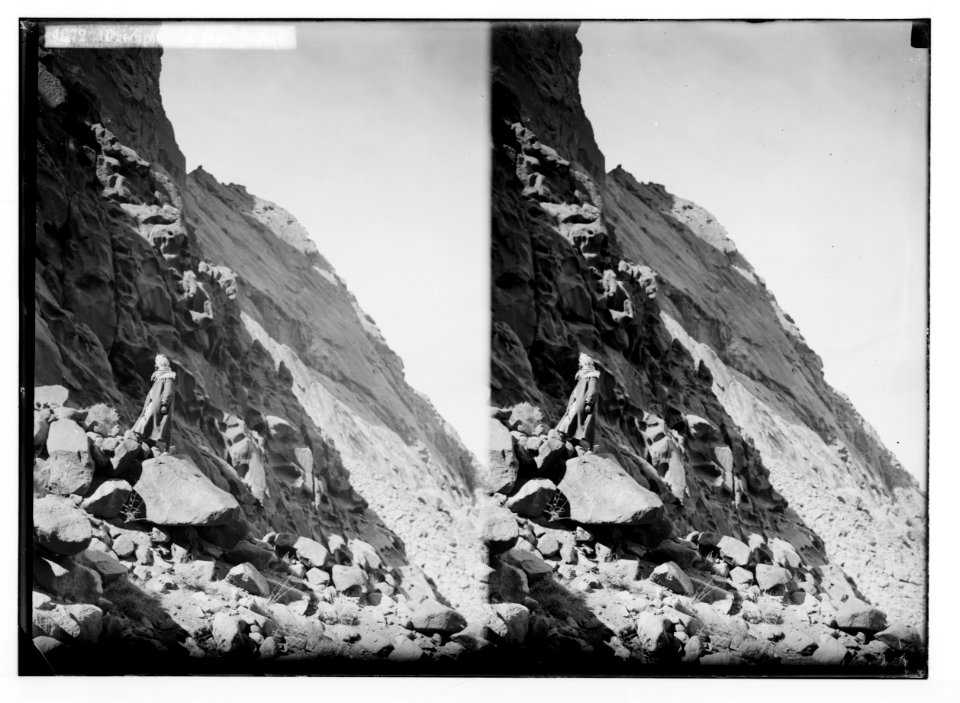 To Sinai via the Red Sea, Tor, and Wady Hebran. Precipice of Ras Safsaf. LOC matpc.02075