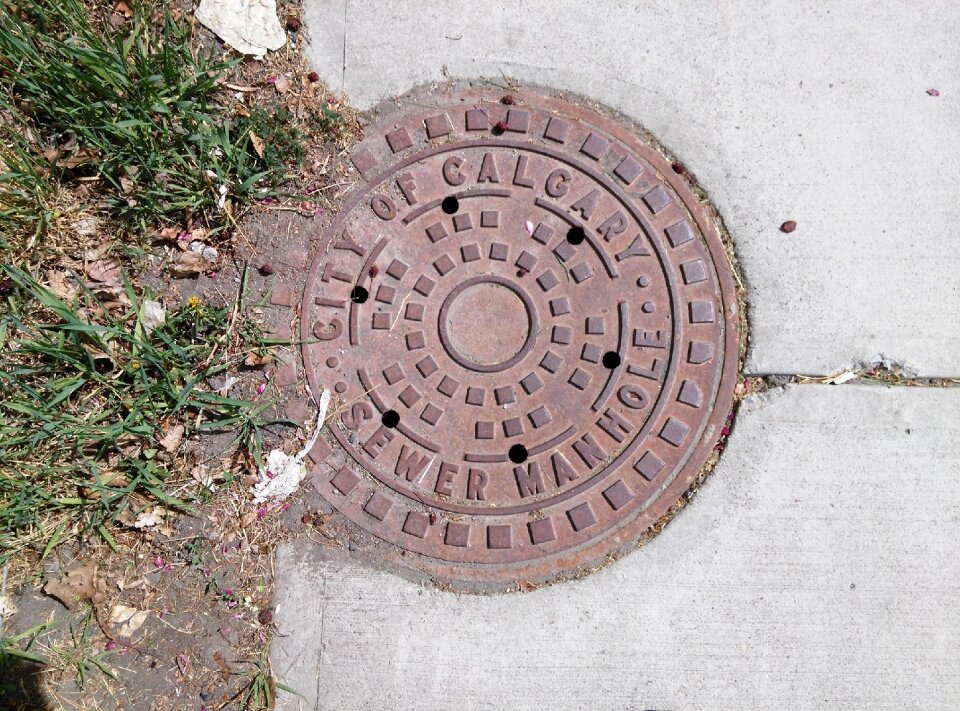 Calgary sidewalk pavement photo