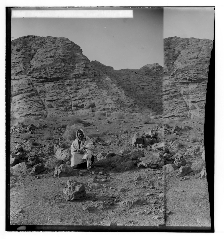 To Sinai via the Red Sea, Tor, and Wady Hebran. Volcanic formations near Wady Tl'aa. LOC matpc.02091