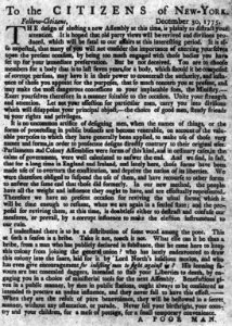 To the citizens of New York, December 30, 1775 ... LCCN2002705575