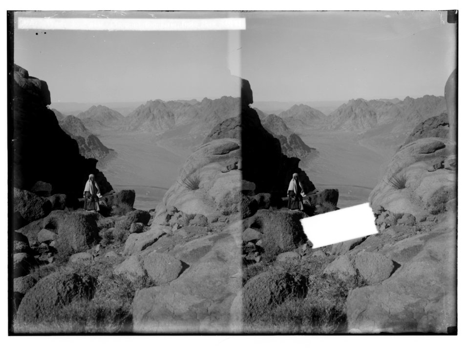 To Sinai via the Red Sea, Tor, and Wady Hebran. Wady Er-Raha Plain of the Law; from Ras Safsaf. LOC matpc.02078