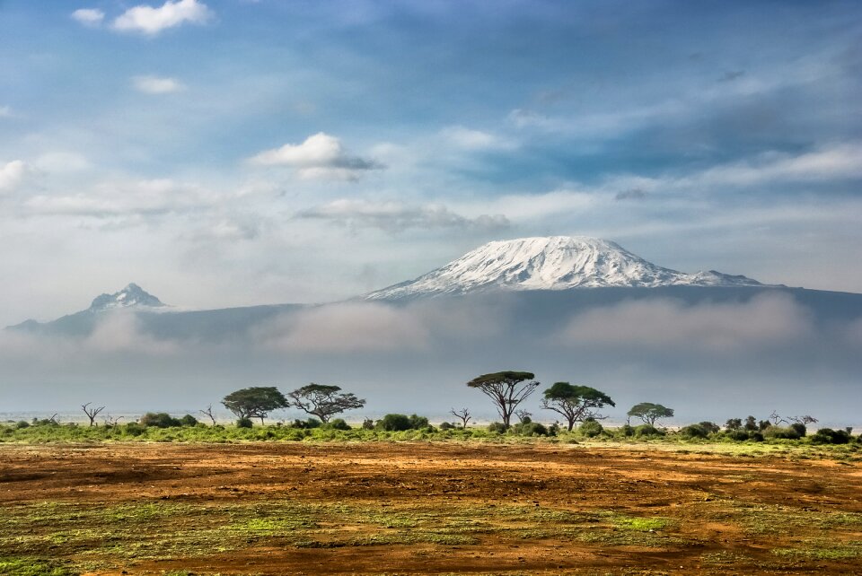 Volcano landscape view