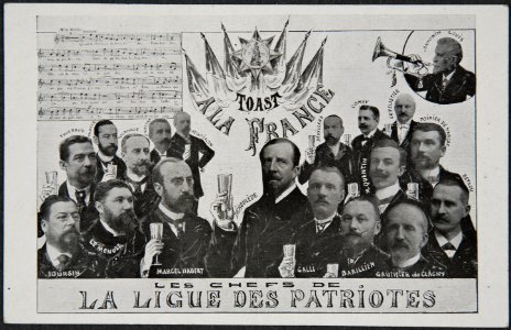 Toast à la France. Les chefs de la Ligue des Patriotes