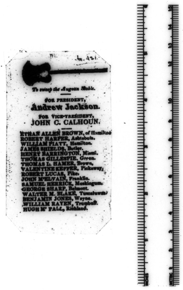 To sweep the Augean Stable. For President, Andrew Jackson. For Vice-President, John C. Calhoun LCCN2008661744