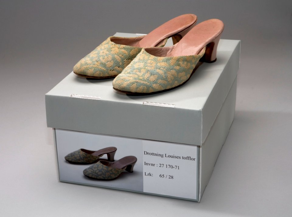 Tofflor, Drottning Louise - Livrustkammaren - 33872