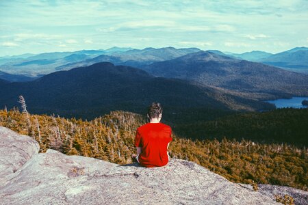 Alone rest rocks photo