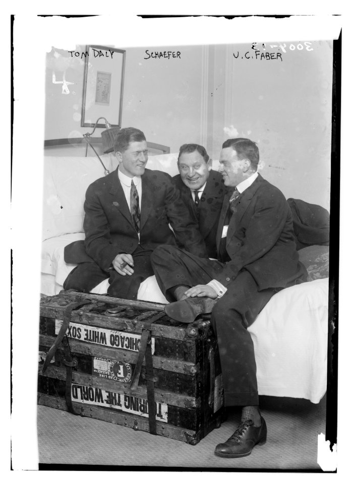 Tom D. Daly, Germany Schaefer, U.C. Red Faber on world tour (baseball) LCCN2014695576