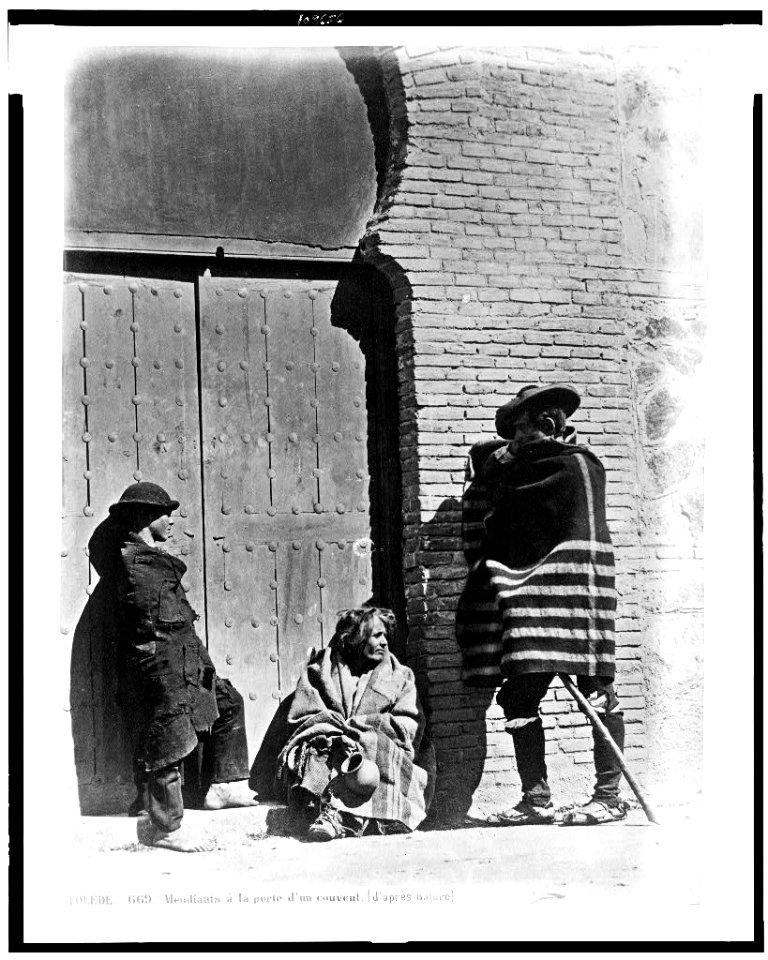 Tolèdo. Mendiants à la porte d'un couvent (d'après nature) LCCN94511875