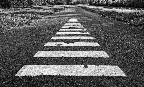 White marking traffic perspective