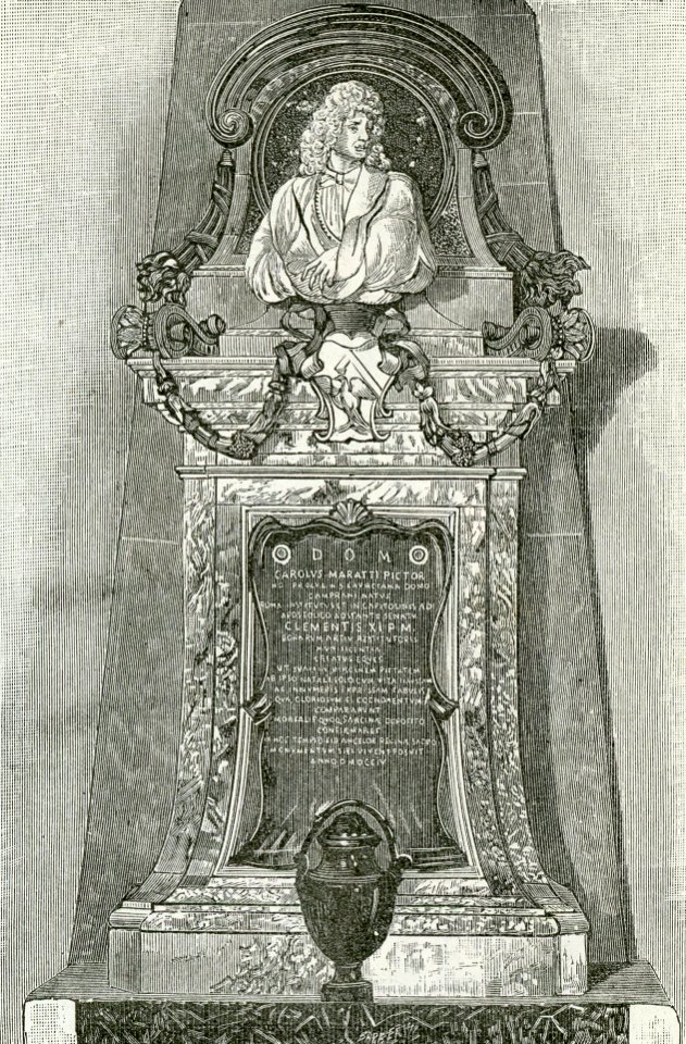 Tomba di Carlo Maratta nella chiesa di Santa Maria degli Angeli