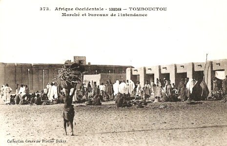 Tombouctou-Marché et bureaux de l'intendance (AOF)