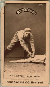 Tommy McCarthy, Philadelphia Quakers, baseball card portrait LCCN2007686900
