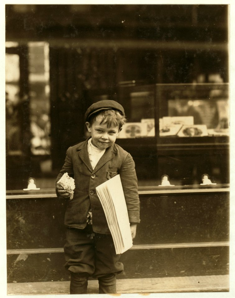 Tommy Hawkins, 5 year old newsie 40 inches high. LOC nclc.03501