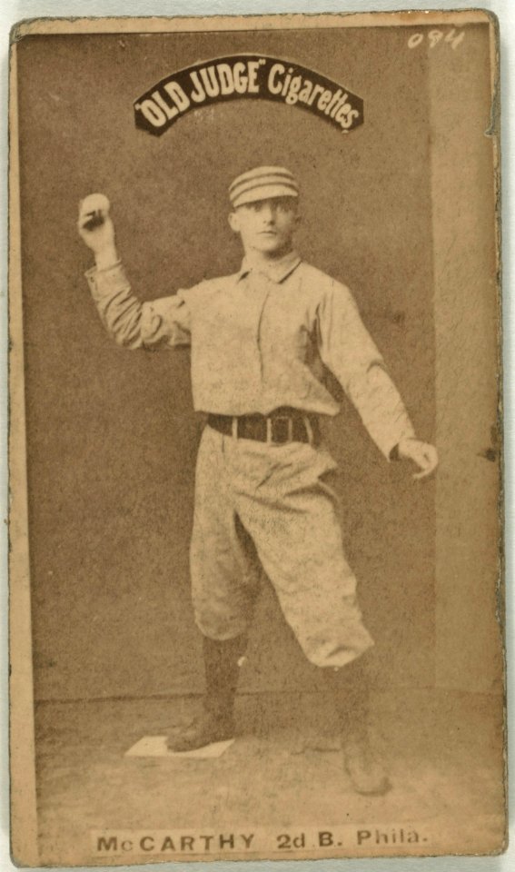 Tommy McCarthy, Philadelphia Quakers, baseball card portrait LCCN2007686899