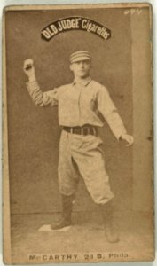 Tommy McCarthy, Philadelphia Quakers, baseball card portrait LCCN2007686899
