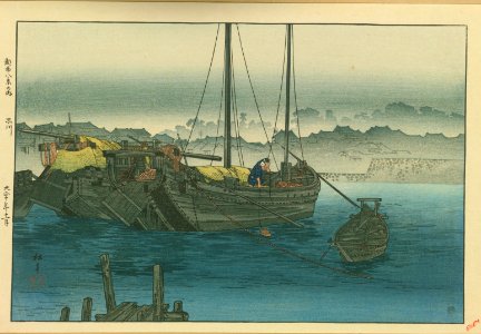 Tonan hakkei no uchi, Shinagawa by Takahashi Shōtei