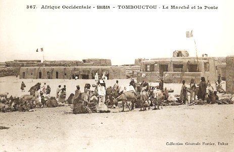 Tombouctou-Le Marché et la Poste (AOF)