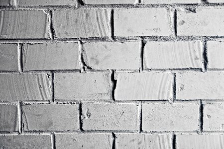 White brick wall masonry seam photo