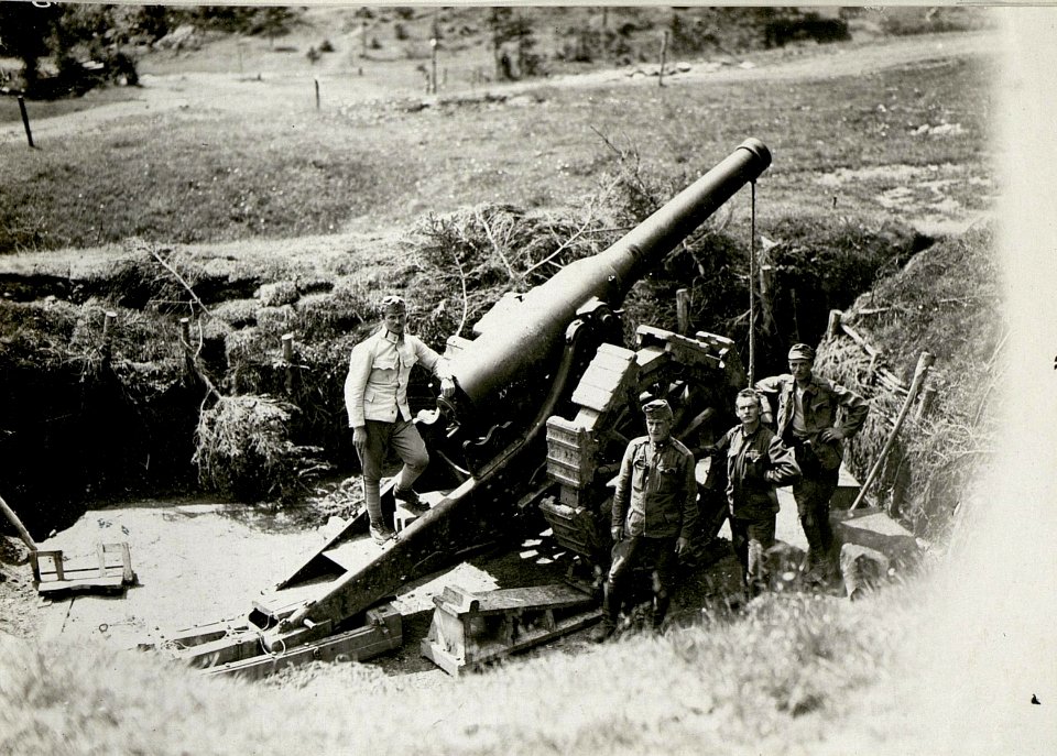 Tonezzoplateau, italienische 149 mm. Haubitze (BildID 15623075)