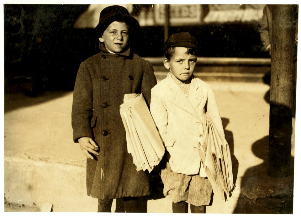 Tony and Charlie a pair of six year old newsies. LOC nclc.03918
