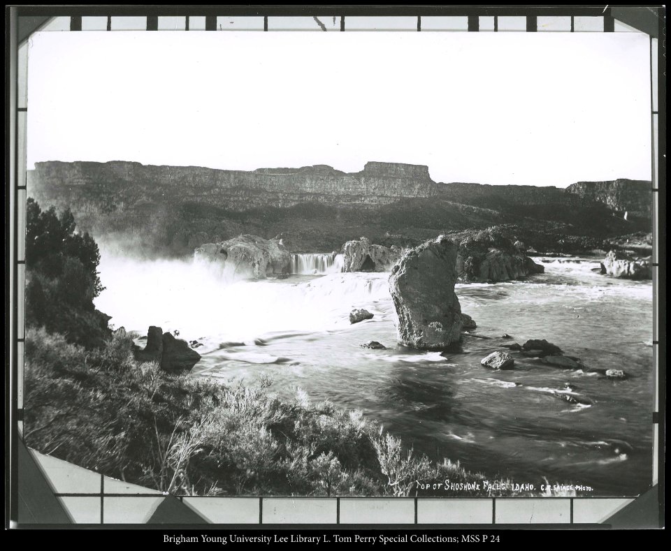 Top of Shoshone Falls, Idaho, C.R. Savage, photo.