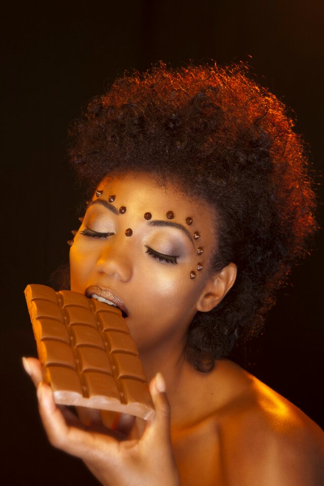 Brunette chocolate sweet
