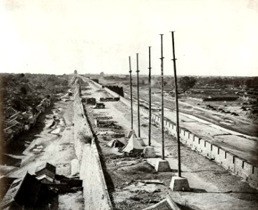 Top of the Wall from Anting Gate, Peking
