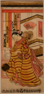 Segawa Kikujiro I as Shirokiya Okuma by Torii Kiyomasu II, c. 1737, Honolulu Museum of Art