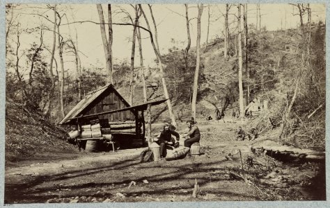 Torpedo Station, James River, Va. Prof. Maillefert and naval officers who were employed in removing Confederate torpedoes, April, 1865 LCCN2012649220