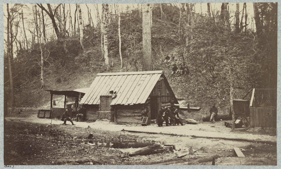 Torpedo Station, James River, Va. Prof. Maillefert and naval officers who were employed in removing Confederate torpedoes, April, 1865 LCCN2012649219