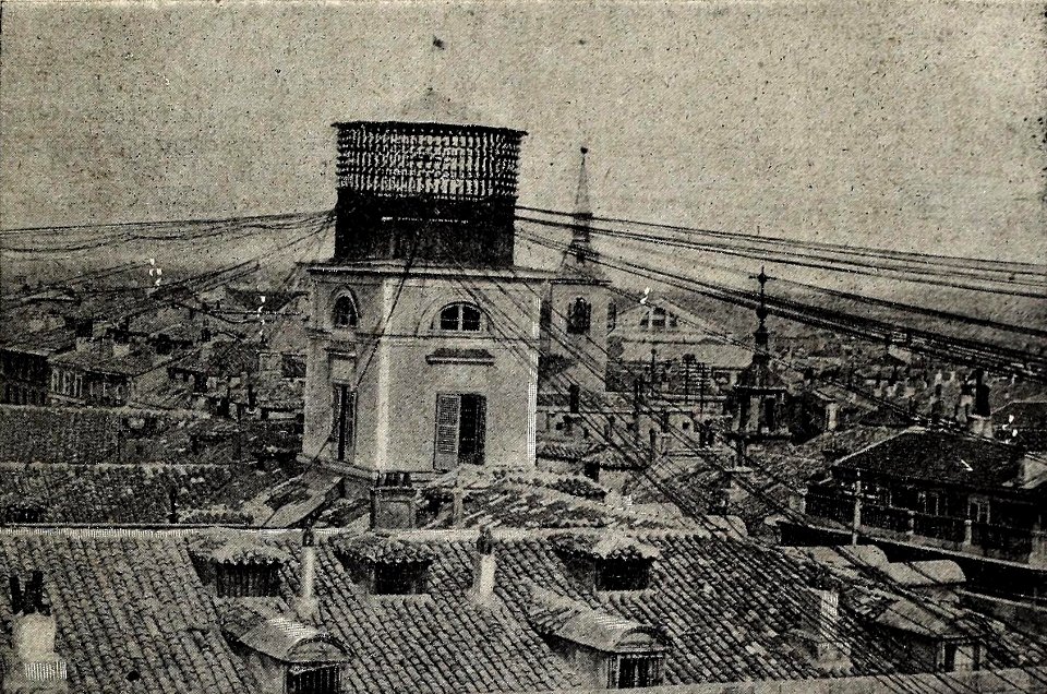 Torre de la central de telégrafos, de Franzen, Blanco y Negro, 15-10-1898
