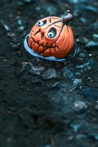 Autumn small puddle