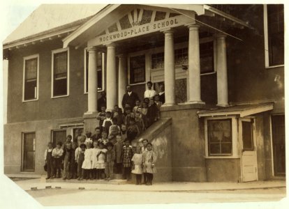 Total attendance at the Rockwood Place School October 20, over 6 weeks after school opened. There were 40 present on this date, and over 150 are expected. 74 have been in attendance part of LOC nclc.00388