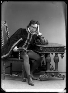 Torsten Lennartsson, opera singer, in unknown performance - SMV - GL053
