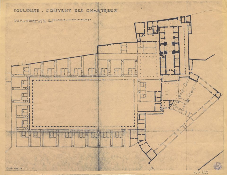 Toulouse. Couvent des Chartreux. - FRAC31555 20Fi238