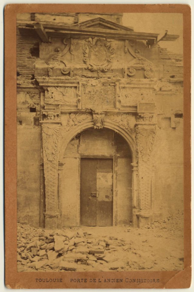 Toulouse. Porte de l'ancien Consistoire. - FRAC31555 1Fi933